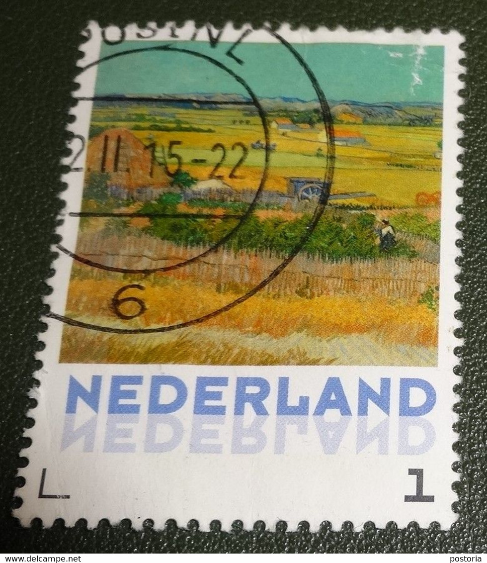 Nederland - NVPH - Xxxx - 2015 - Persoonlijke Gebruikt - Vincent Van Gogh - Boerenleven - Nr 4 - B-keus - Witte Vlekjes - Personalisierte Briefmarken