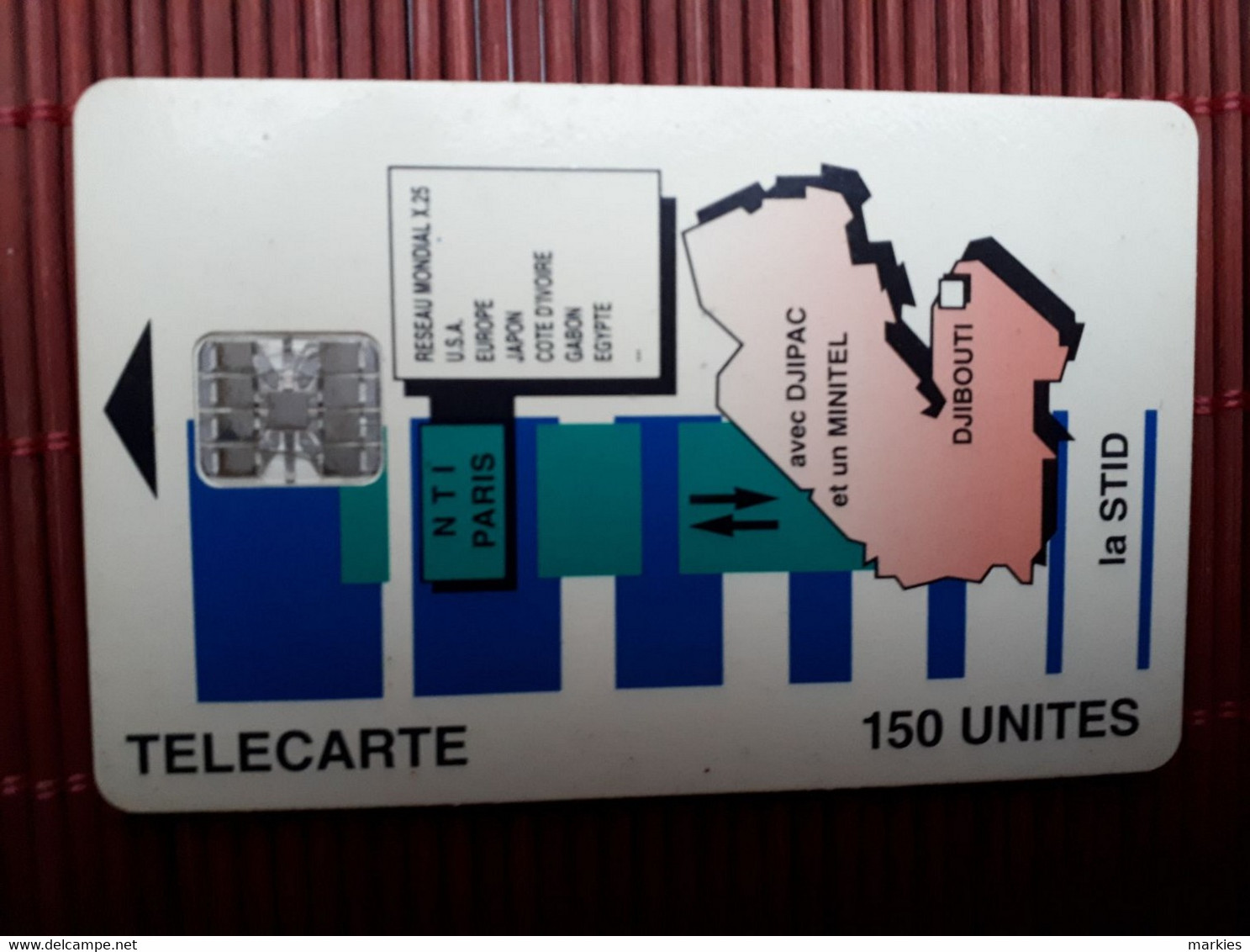 Phonecard Djibouti 150 Units Used Rare - Djibouti