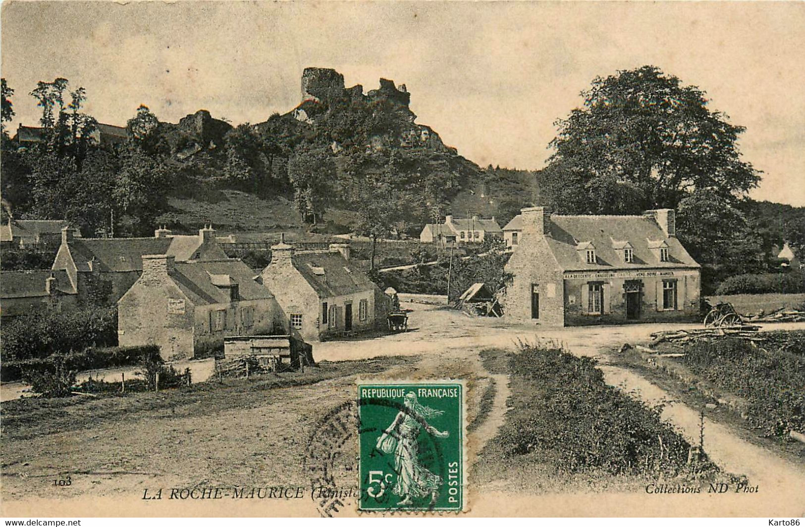 La Roche Maurice * Vue Sur La Commune * Auberge " à La Descente Des Chasseurs " - La Roche-Maurice