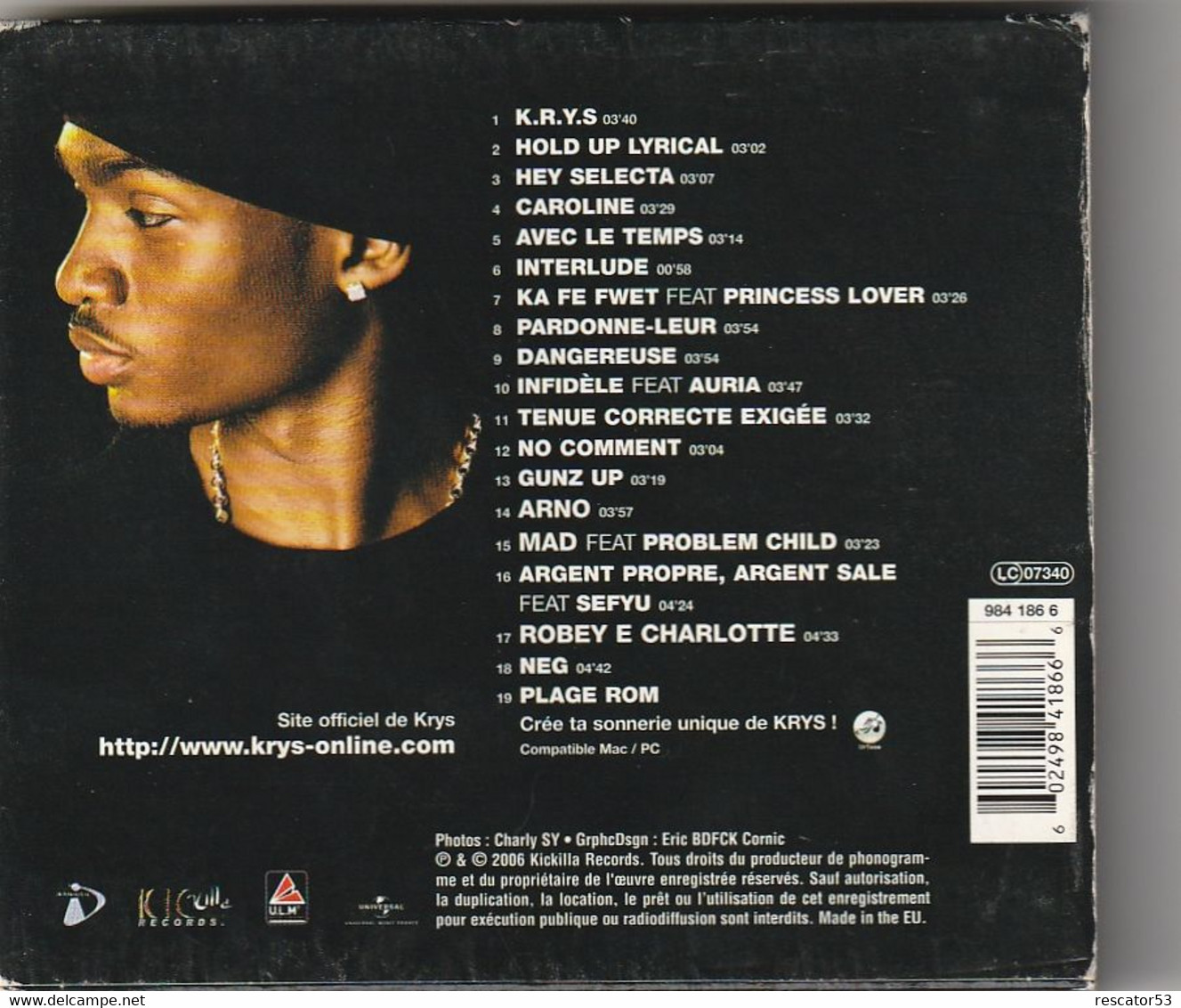 CD Krys K-rysmatik 2006 - Rap & Hip Hop