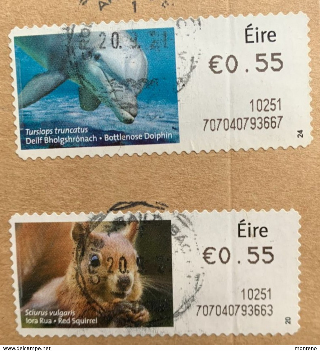 Irlande 2010/11  Y Et T 16/19/20  O - Franking Labels