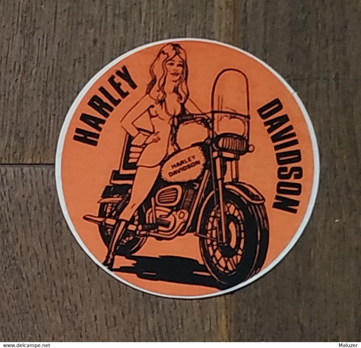 Stickers - AUTOCOLLANT STICKER - HARLEY DAVIDSON - MOTO - MOTORCYCLE -  BRIGITTE BARDOT