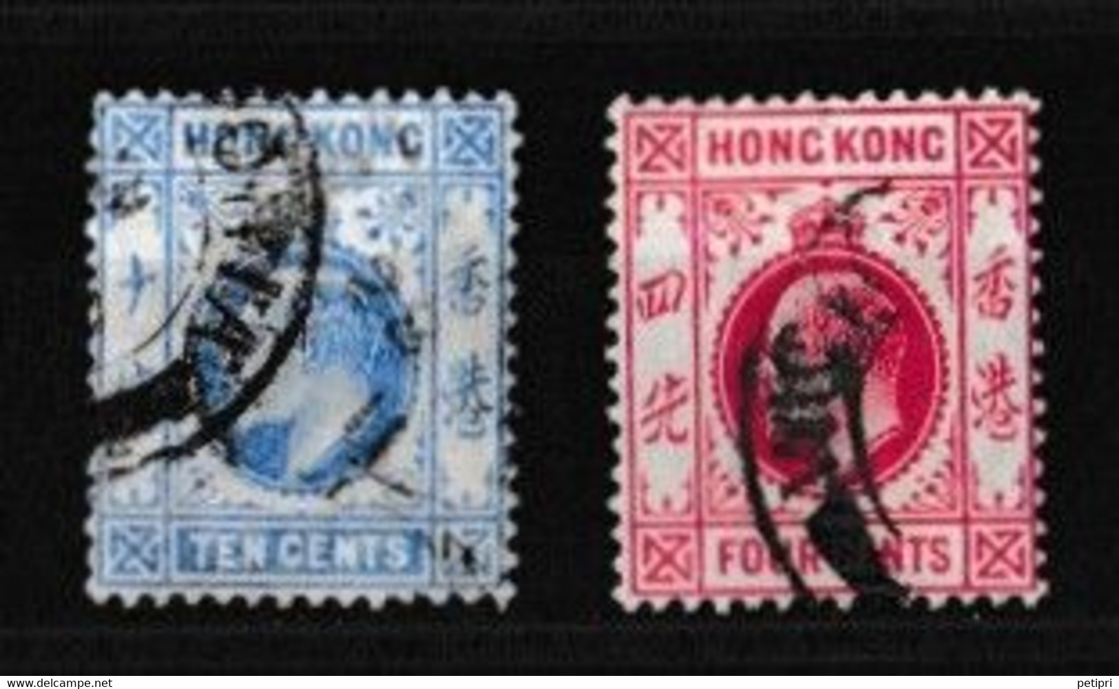 Hong Kong   1862-1901 Roi  Georges V  Y&T   N ° 84 Et 97  Oblitéré - Usati