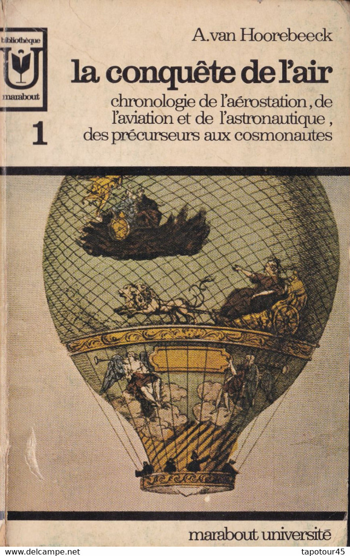 Tir Vert 1) Cosmos Et Aviation >  2 Livres Sur La Conquête De L’air "A Van Hoorebeeck" - Astronomie