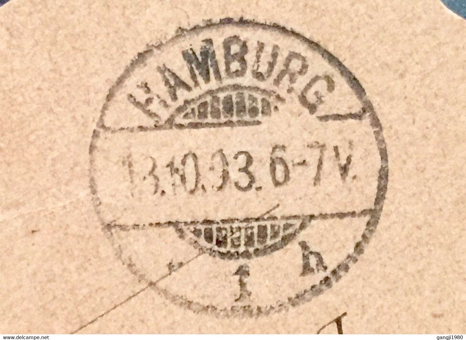 ROMANIA 1893 STATIONARY+ KING CAROL STAMP LASI TO HAMBURG GERMANY - Covers & Documents