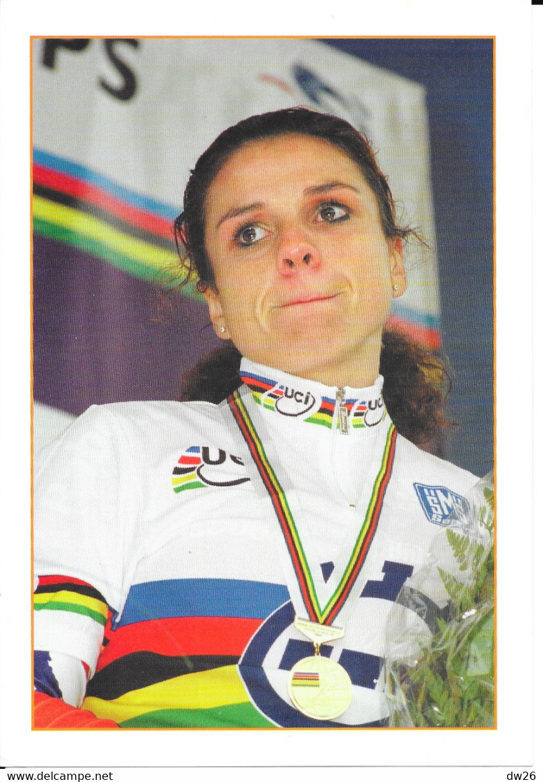 Photo Cyclisme - Portrait De Leontien Zijlaard Van Moorsel, Championne Du Monde Du Contre La Montre Le 7 Octobre 1998 - Wielrennen