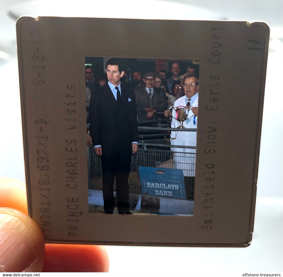 British Royal Family England 1987 Charles Prince Of Wales Color Slide At Smithfield Show Earls Court - Film Projectors