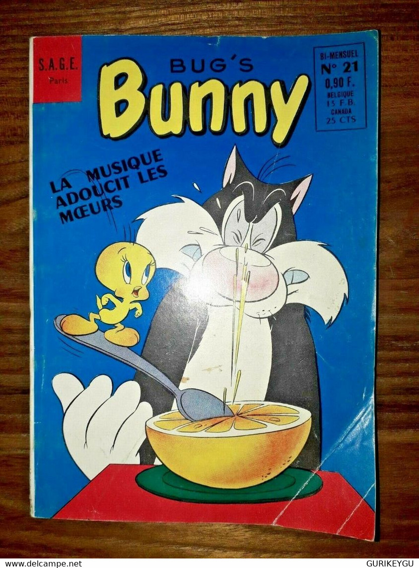 BUGS Bug's BUNNY N° 21 Magazine  SAGE 1963 - Sagédition