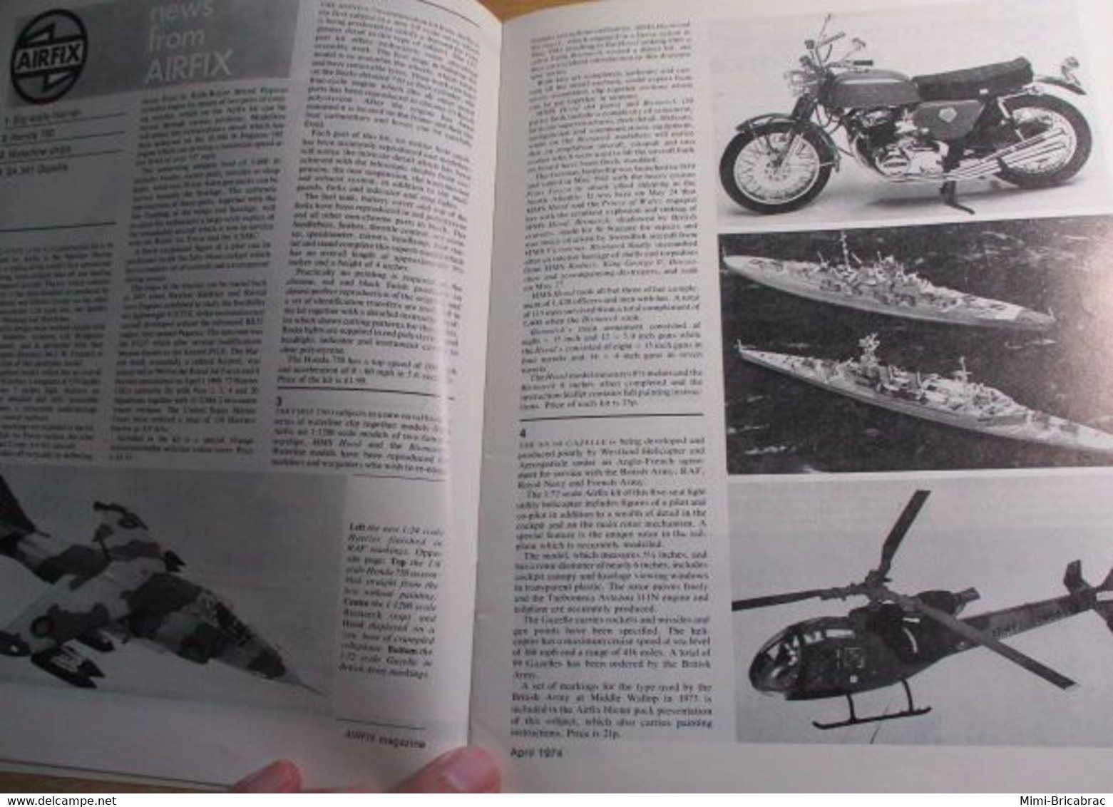 AIRFIXMAG2021 Revue Maquettisme En Anglais AIRFIX MAGAZINE De Avril 1974 , TBE , Sommaire En Photo 3 - Great Britain