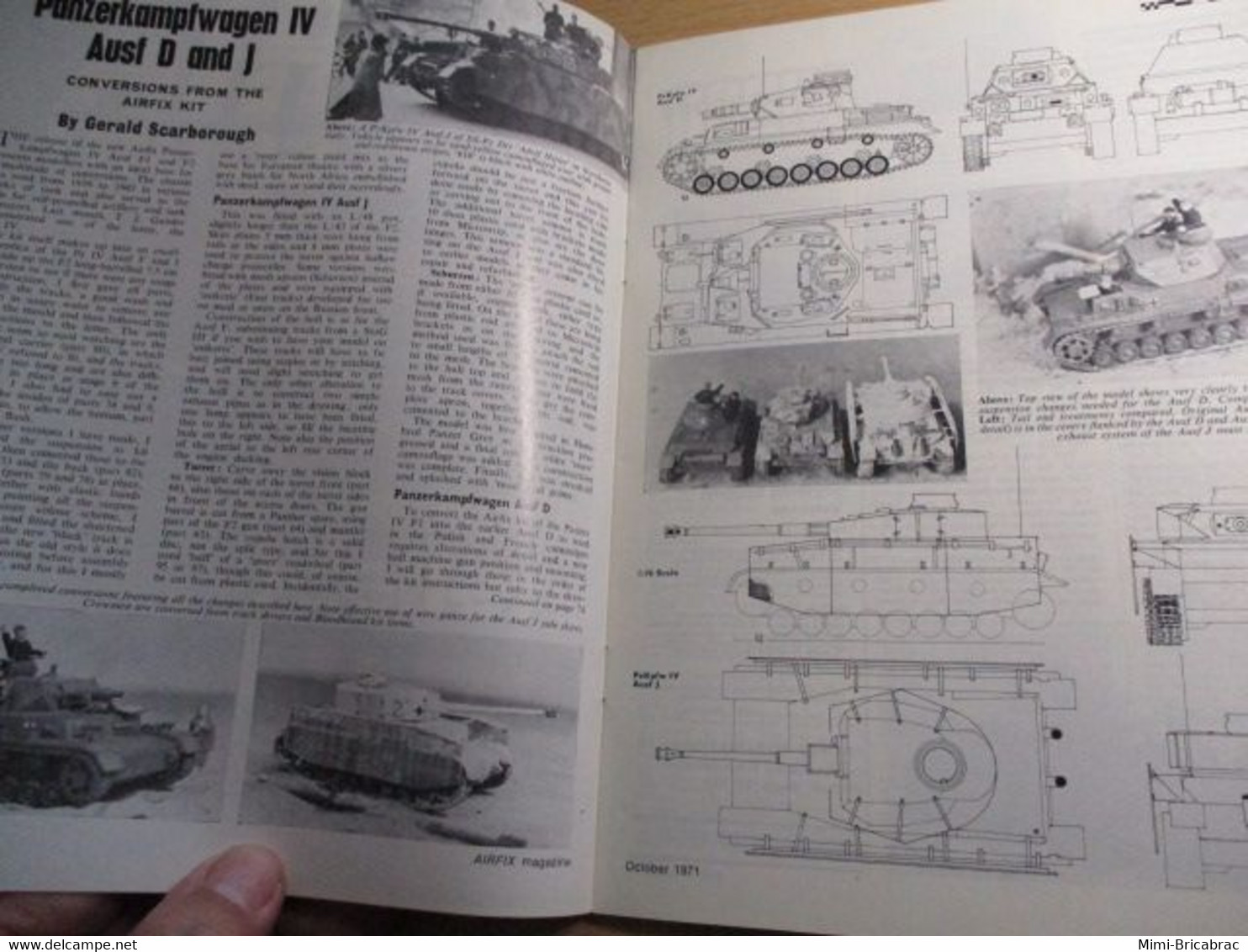 AIRFIXMAG2021 Revue Maquettisme En Anglais AIRFIX MAGAZINE De Octobre 1971 , TBE , Sommaire En Photo 3 - Grande-Bretagne