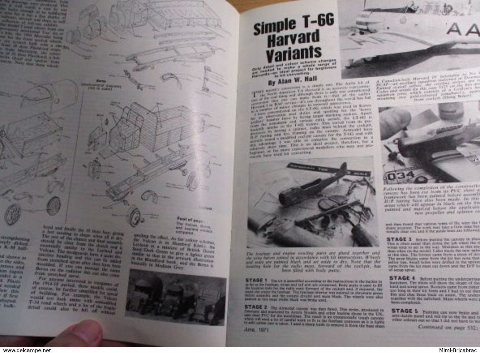 AIRFIXMAG2021 Revue Maquettisme En Anglais AIRFIX MAGAZINE De Juin 1971 , TBE , Sommaire En Photo 3 - Gran Bretaña