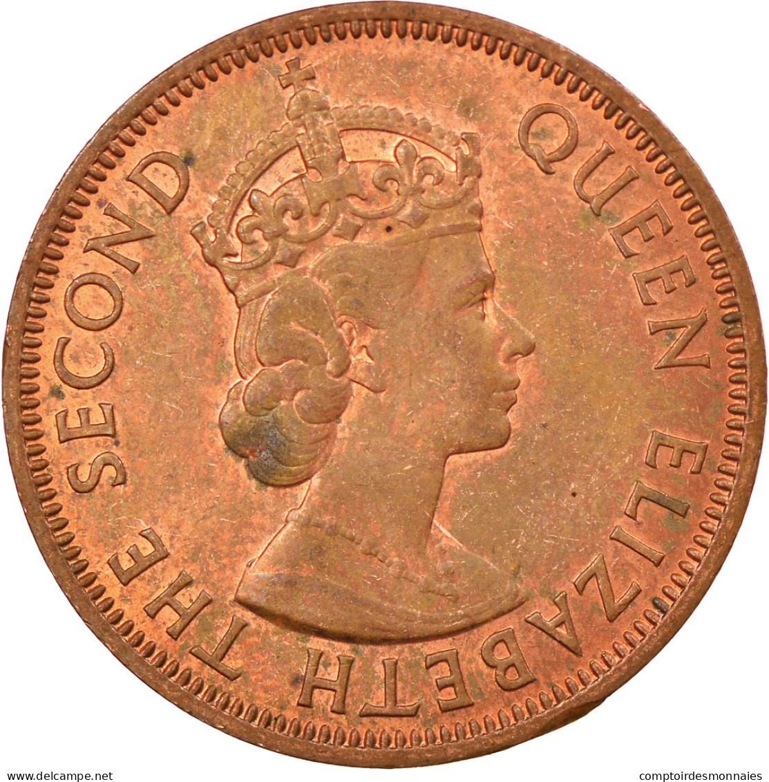 Monnaie, Etats Des Caraibes Orientales, Elizabeth II, Cent, 1965, SUP, Bronze - Caraibi Orientali (Stati Dei)