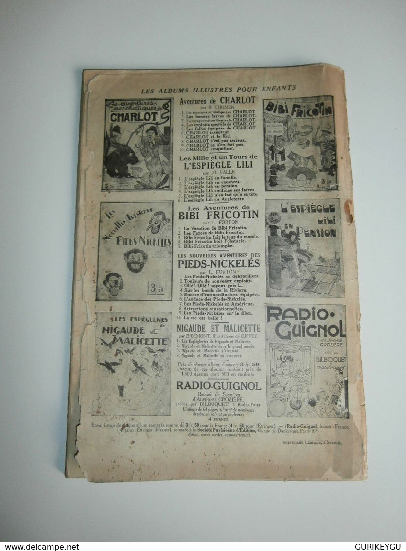 RARE L'espiègle Lili Fait Des Siennes  N° 7 SPE GIFFEY  JO VALLE 09/1934 - Lili L'Espiègle