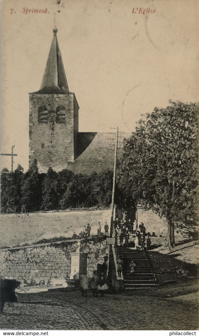 Sprimont //L'Eglise (veel Volk) 19??ed..Th.Van Den Heuvel No 7 - Sprimont