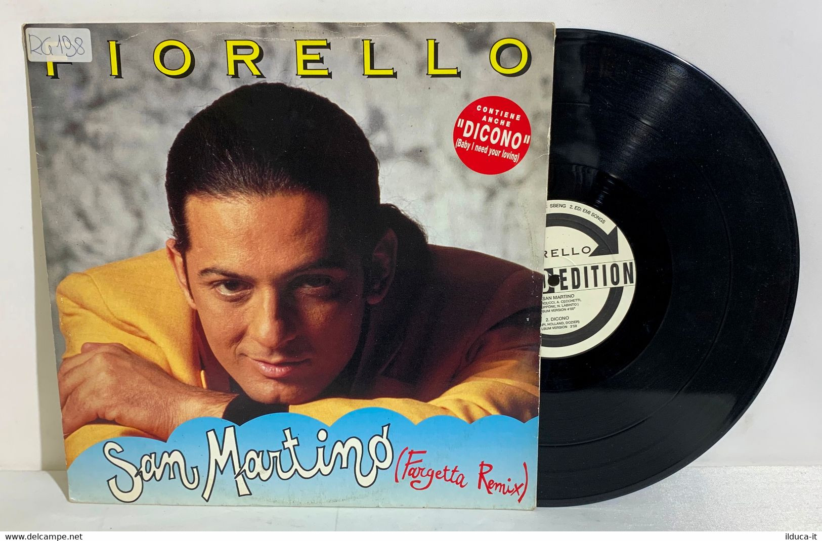 I101900 LP 33 Giri Maxi Single - Fiorello - San Martino (Fargetta Remix) - Sonstige - Italienische Musik