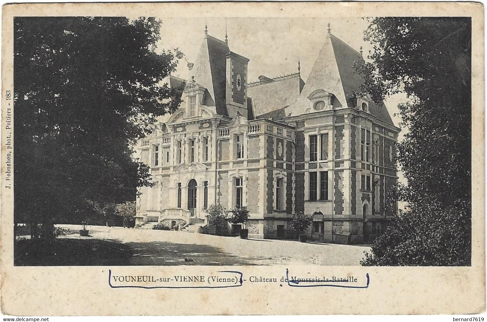 86        Vouneuil Sur Vienne -   Le Chateau De Moussais La Bataille - Vouneuil Sur Vienne