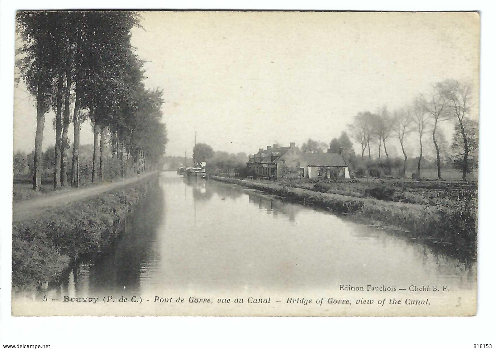 5  -  Beuvry - Pont De Gorre , Vue Du Canal - Beuvry