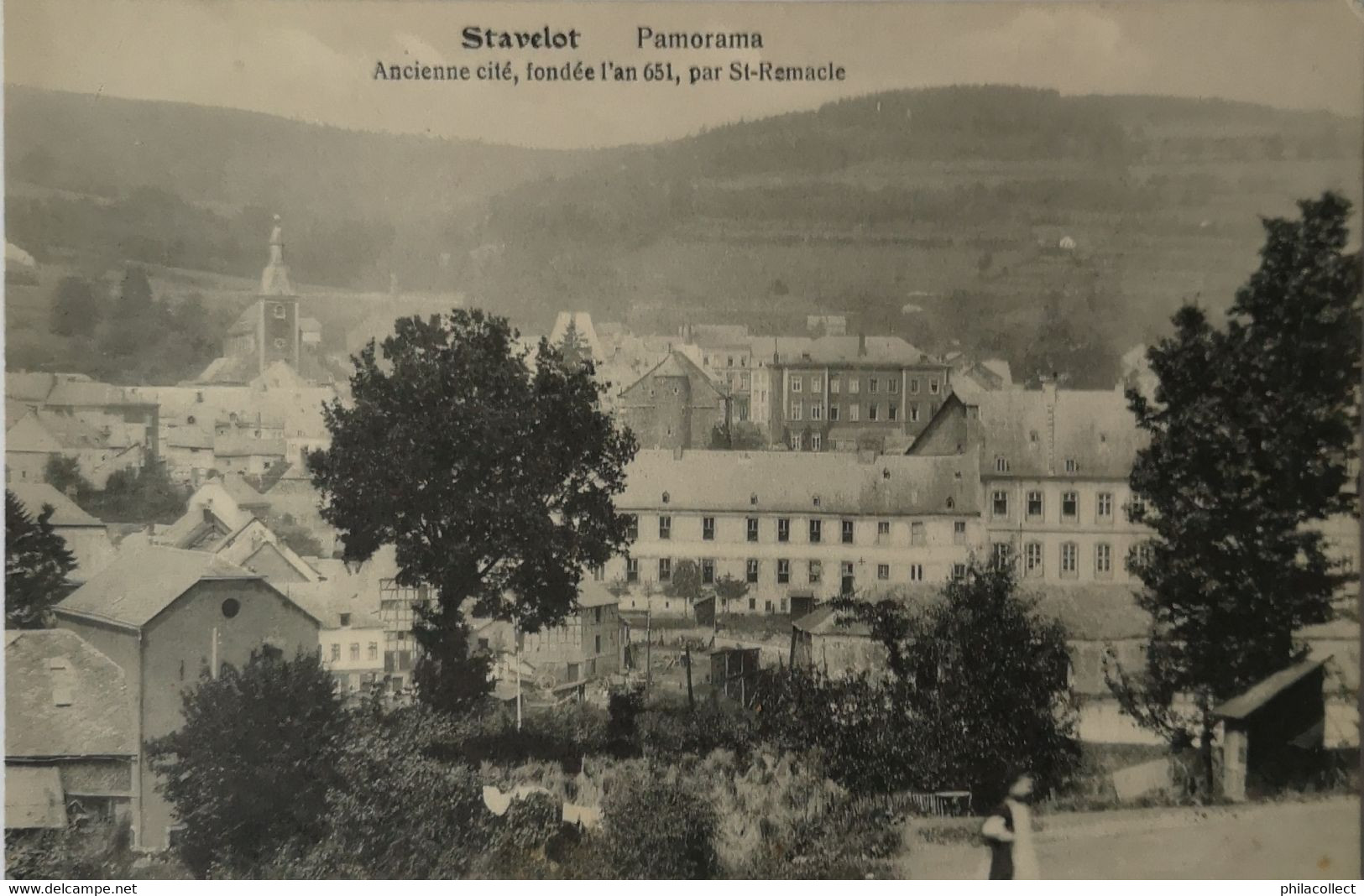 Stavelot // Panorama // Ancienne Cite Fondee L'an 651 Par St. Remacle 19?? - Stavelot