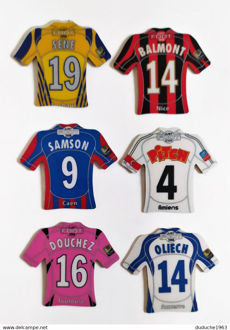 Magnet. Maillot Joueurs De Football X 6 - Andere & Zonder Classificatie