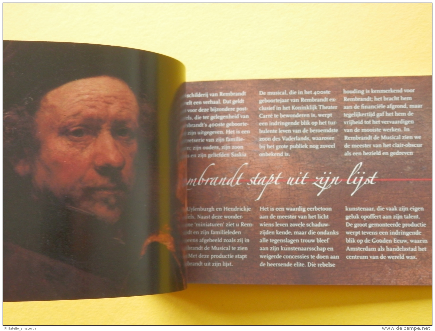 Netherlands 2006, REMBRANDT BOOKLET WITH UNAUTHORIZED REPRINT GERMAN SASKIA VAN UYLENBURGH: Mi 2410-14, ** BK - Rembrandt