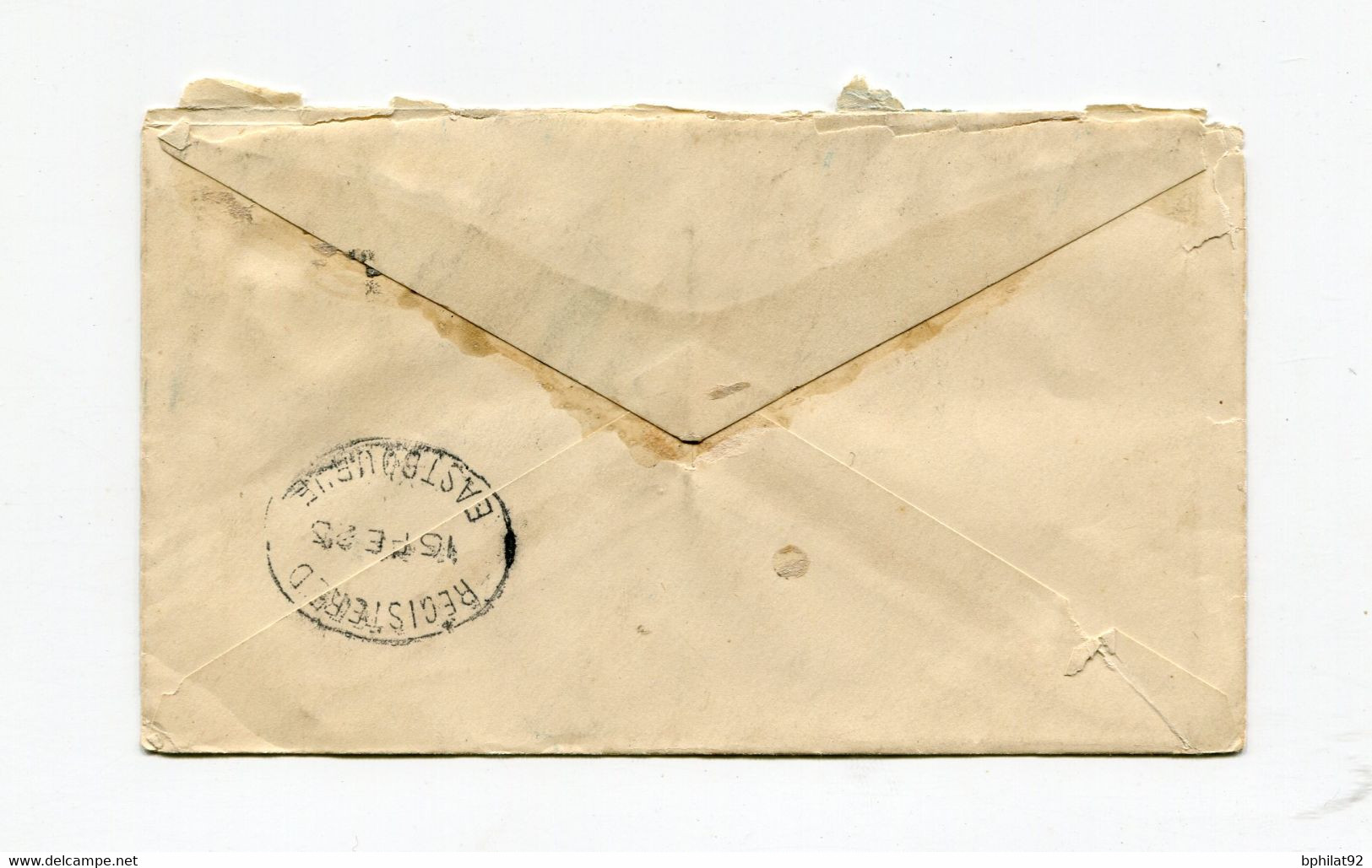 !!! INDE ANGLAISE, ENTIER POSTAL RECOMMANDE DE THAKURDWAR POUR SUSSEX DE 1925 - 1911-35 King George V