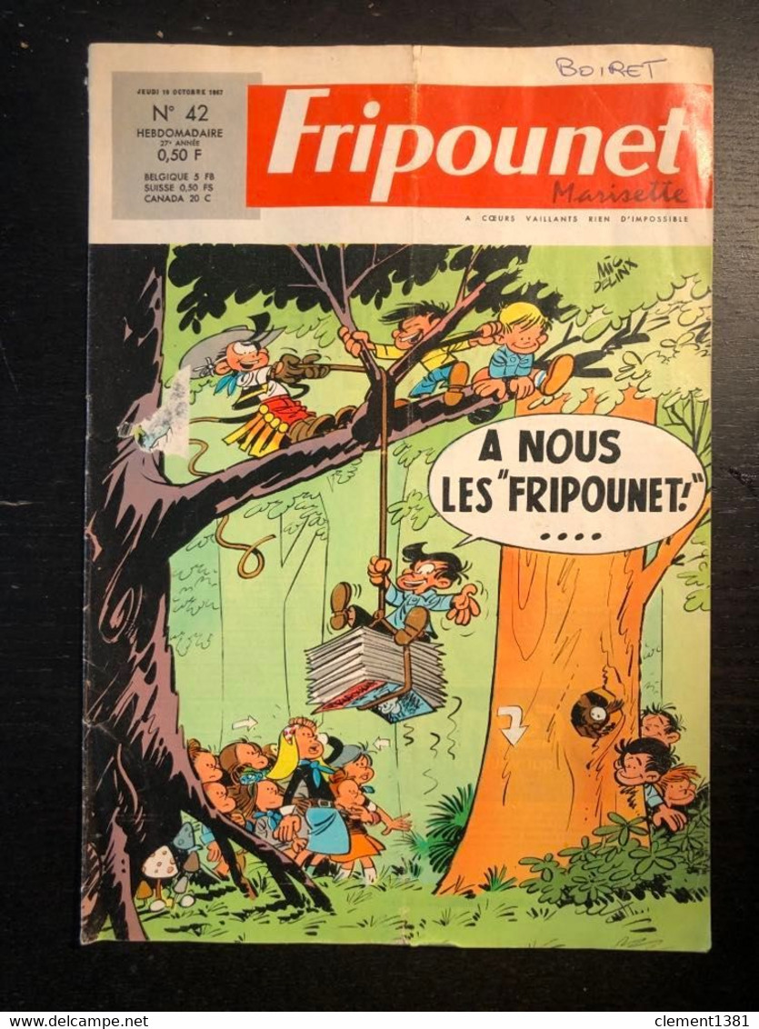 Fripounet Et Marisette BD Jeunesse N°42 19 Octobre 1967 - Fripounet