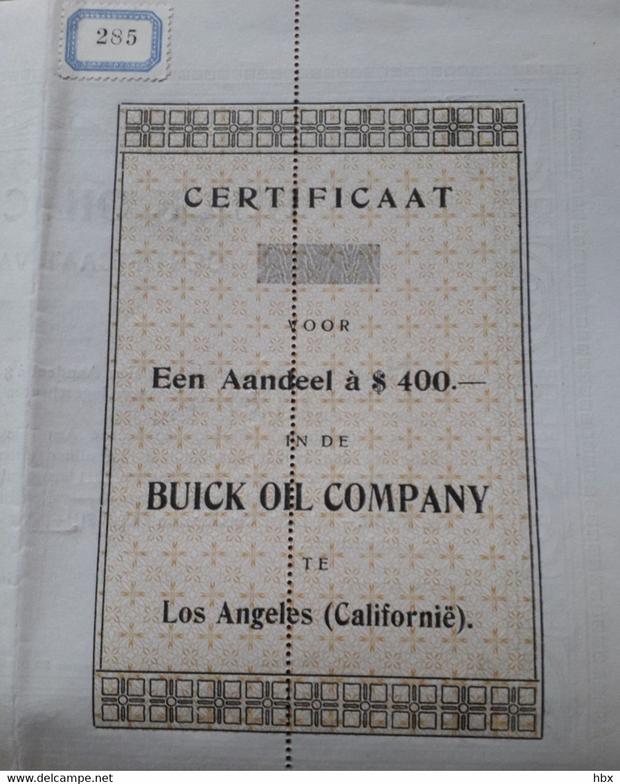 Buick Oil Company - Specimen - 191x - Oil