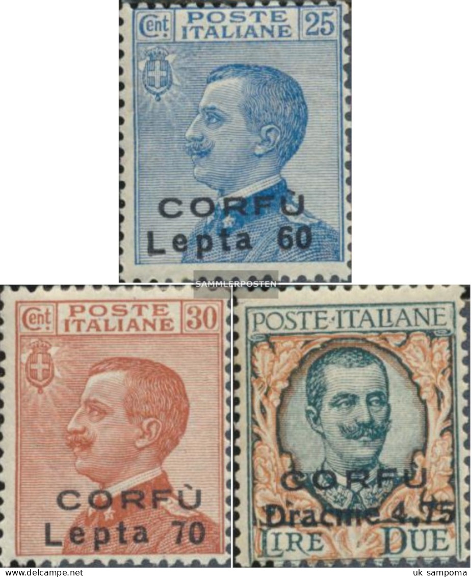 Ionic Islands I-III (complete Issue) Not Spent Unmounted Mint / Never Hinged 1923 Italian Cast Korfu - Ionische Inseln