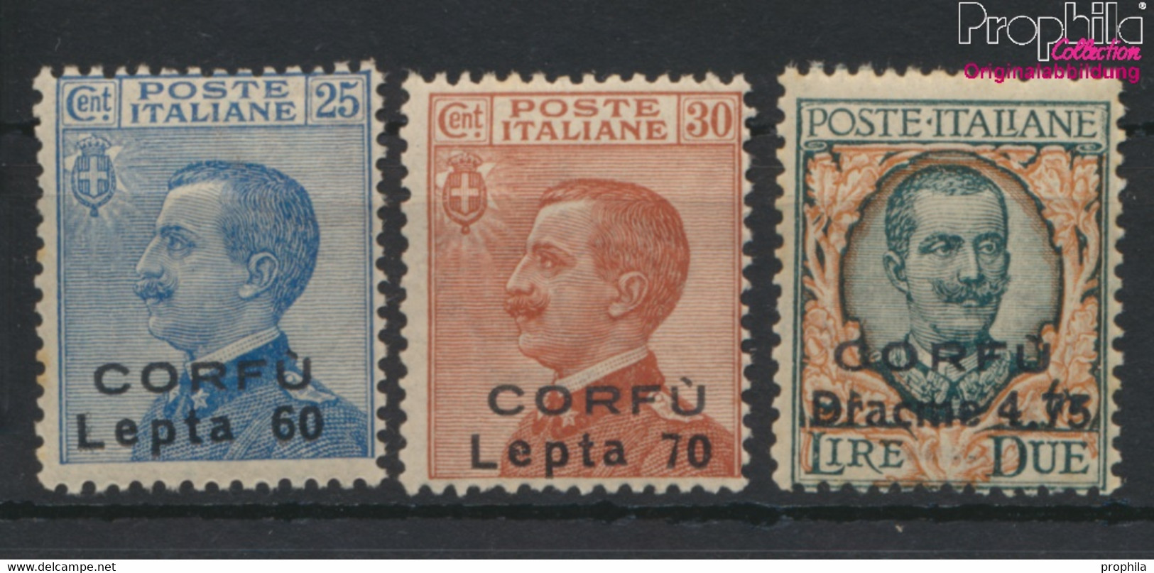 Ionische Inseln I-III (kompl.Ausg.) Nicht Ausgegeben Postfrisch 1923 Italienische Besetzung Korfu (9670935 - Ionische Inseln