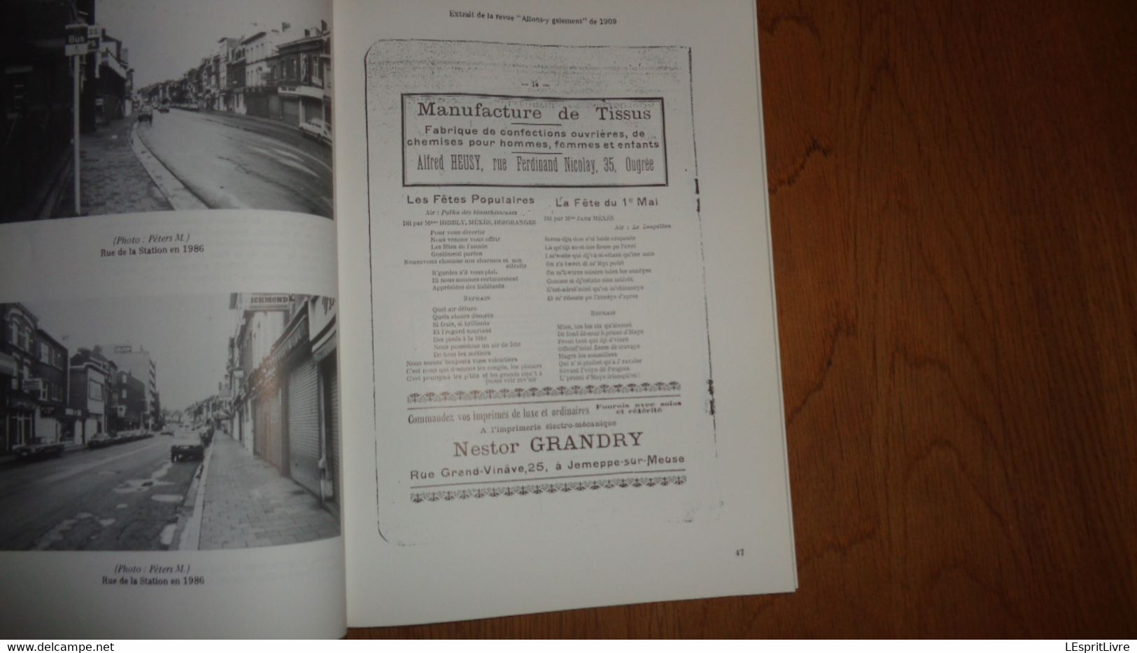 IL ETAIT UNE FOIS JEMEPPE SUR MEUSE Régionalisme Charbonnages Quai Batellerie Attelage Chien Mine Tram SNCV Inondations