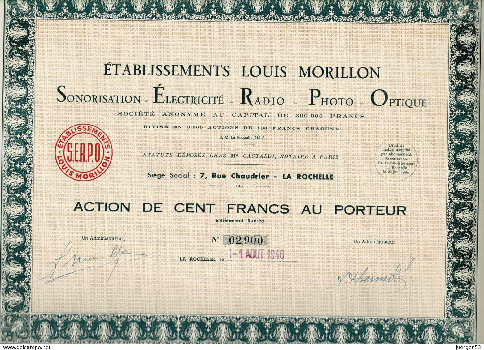 Occasion: 3 X Éts. Louis Morillon - M - O