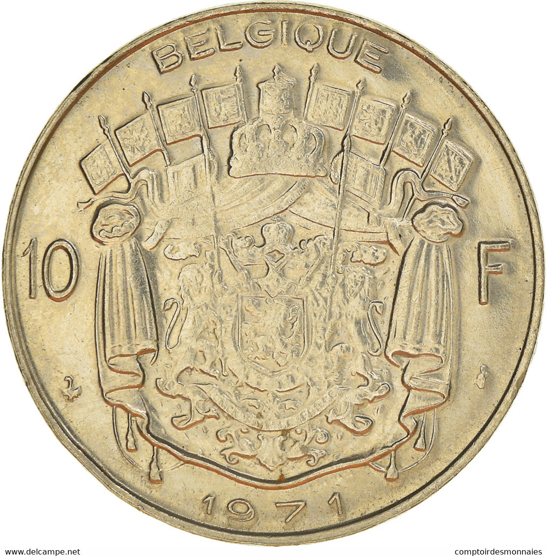 Monnaie, Belgique, 10 Francs, 10 Frank, 1971, Bruxelles, TTB+, Nickel, KM:155.1 - 10 Francs