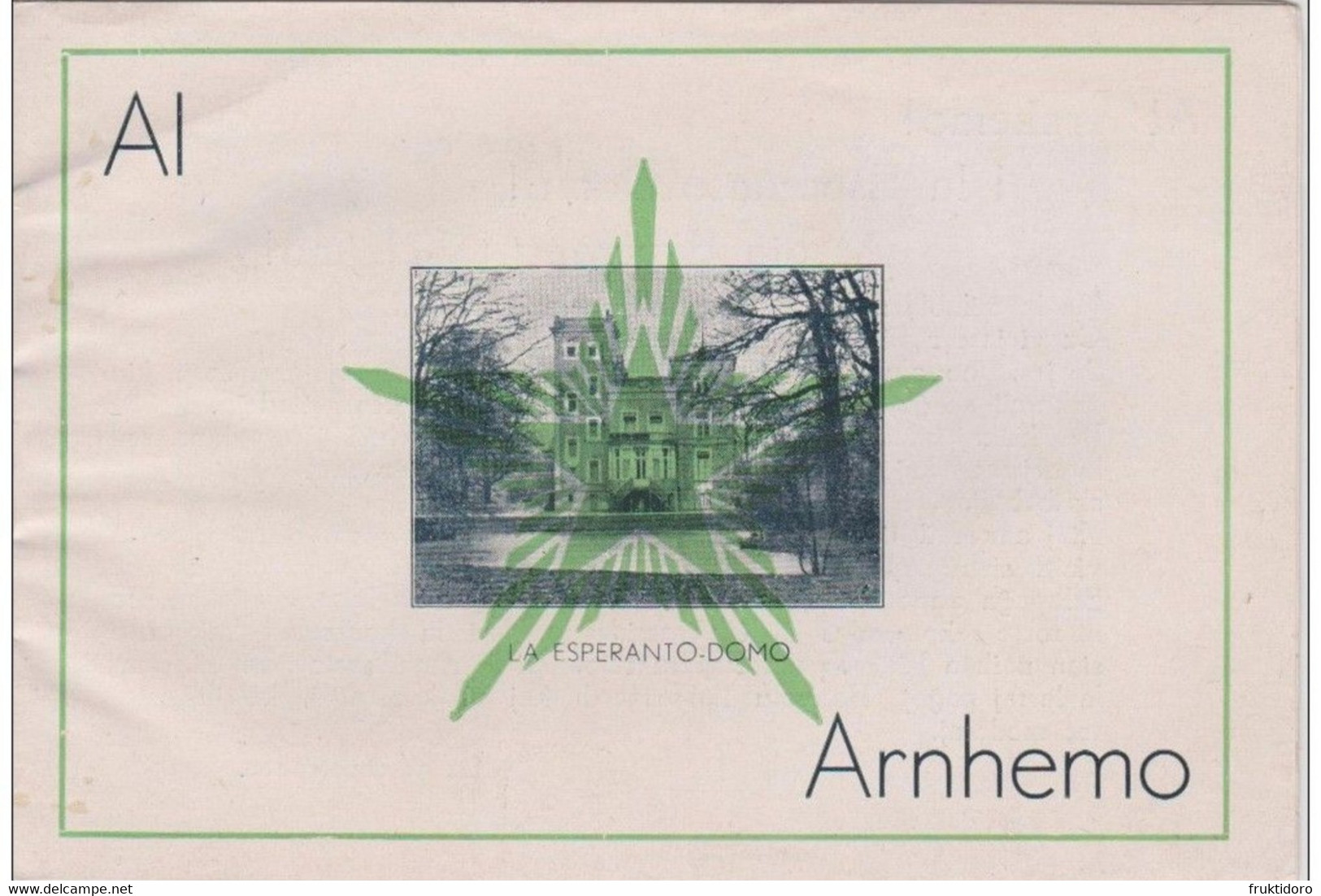 (BR) Brochure About Esperanto-House In Arnhem (in Esperanto) - Broŝuro Pri La Esperanto-Domo En Arnhem - Pratique