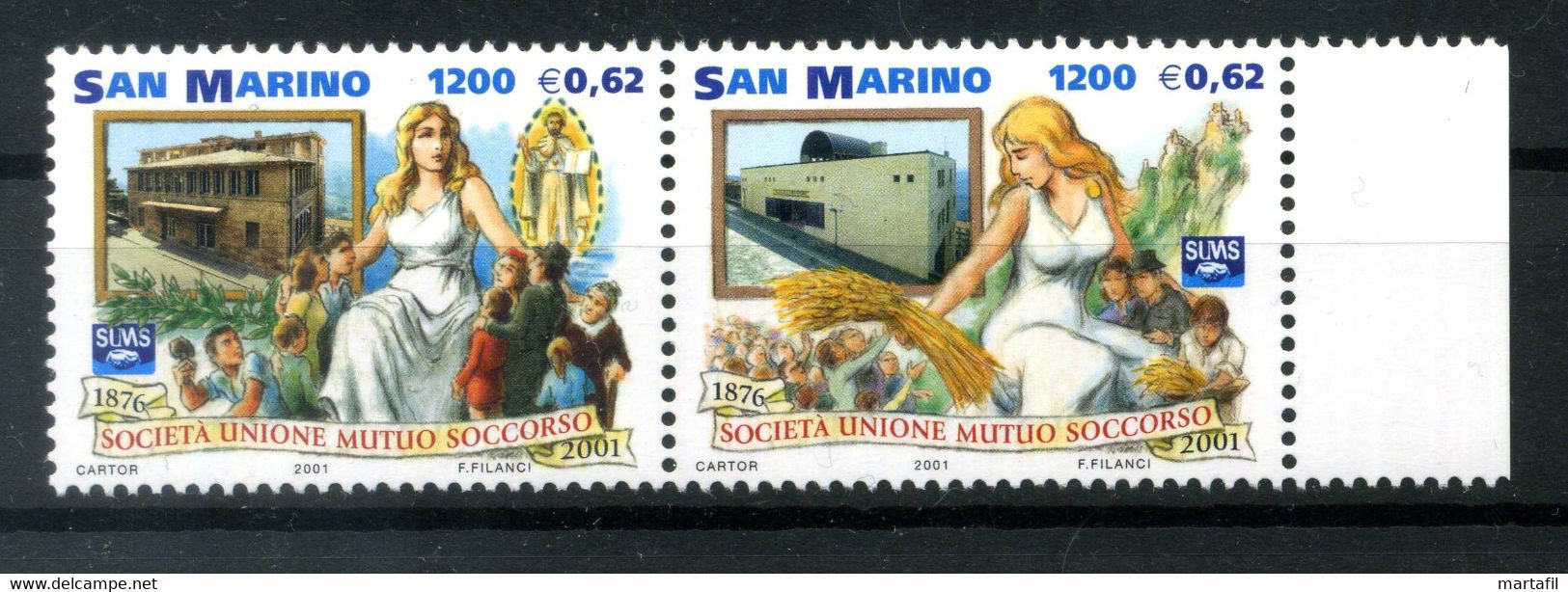 2001 SAN MARINO SET MNH ** - Neufs