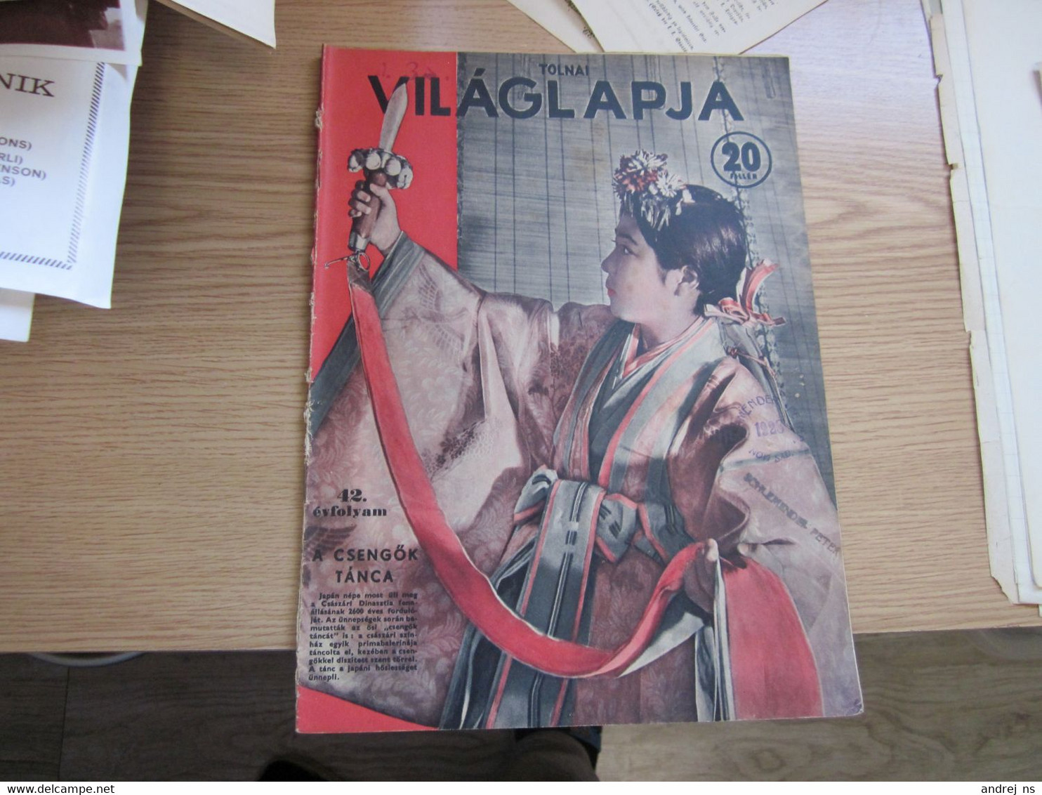 Tolnai Vilaglapja Budapest 1940 WW2 Japan National Costumes Dance - Tourism