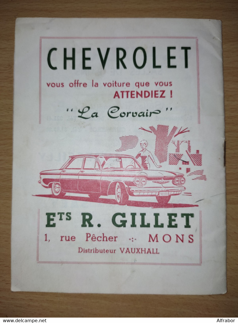 2 Billets Opéra FAUST Théâtre Royal De Mons (B) En 1960 Agraffés Au Programme. - Toegangskaarten