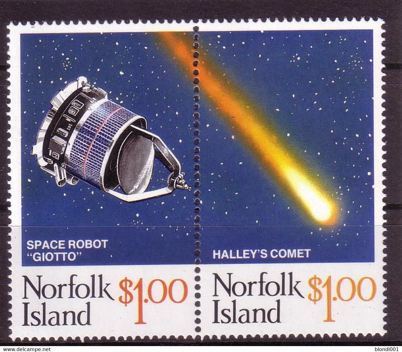 SPACE - Halley - NORFOLK - Pair MNH - Collezioni