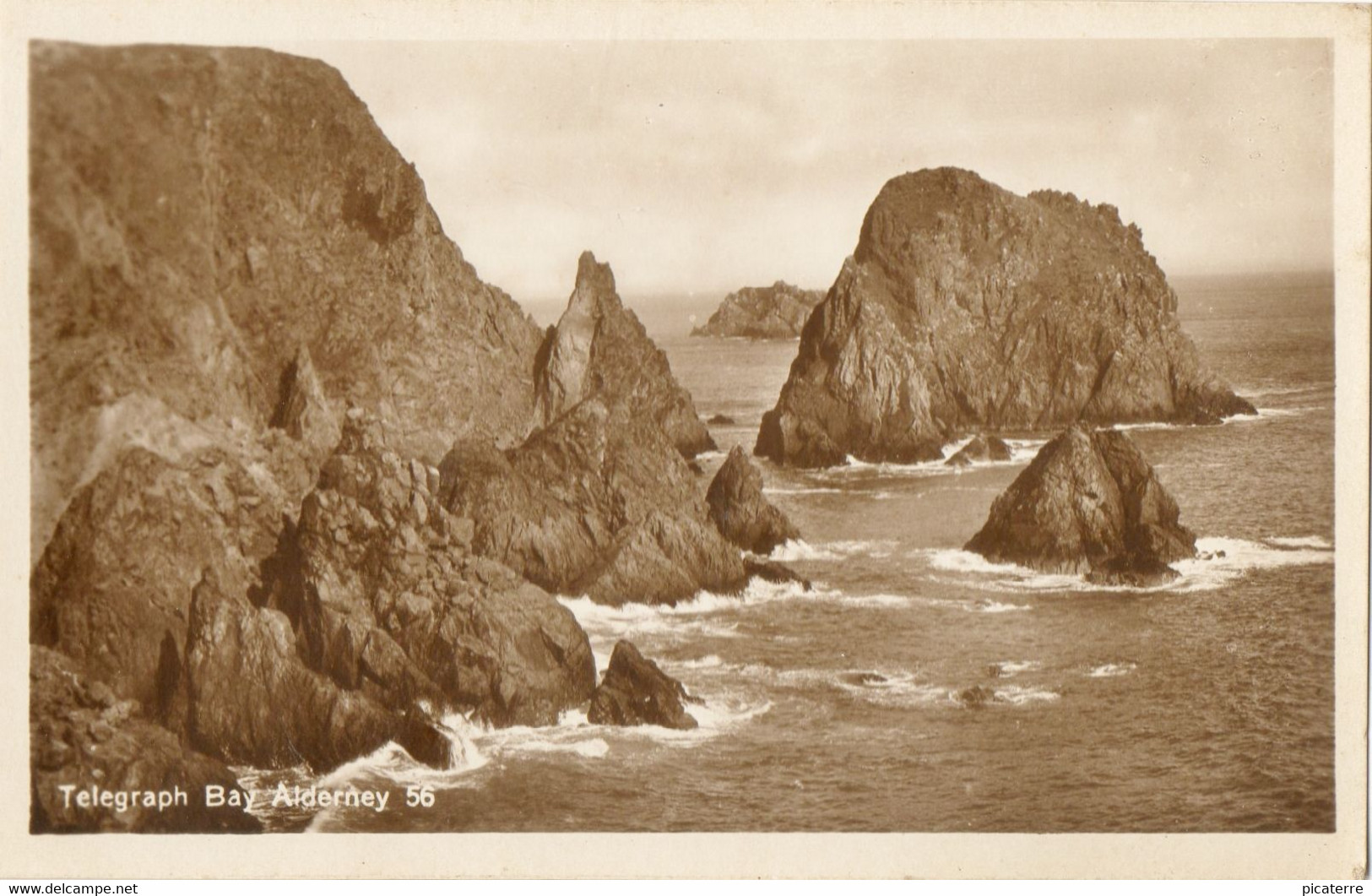 Telegraph Bay , Alderney  56  (Real Photograph-CI Series) - Alderney