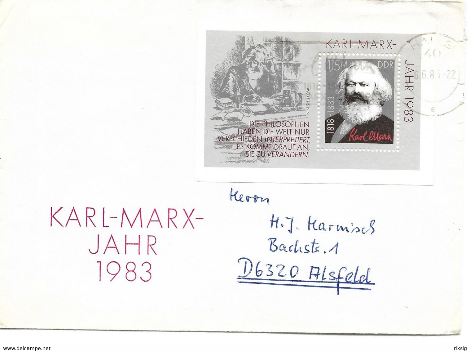 Karl Marx - Cover Used 1983.  H-1794 - Karl Marx