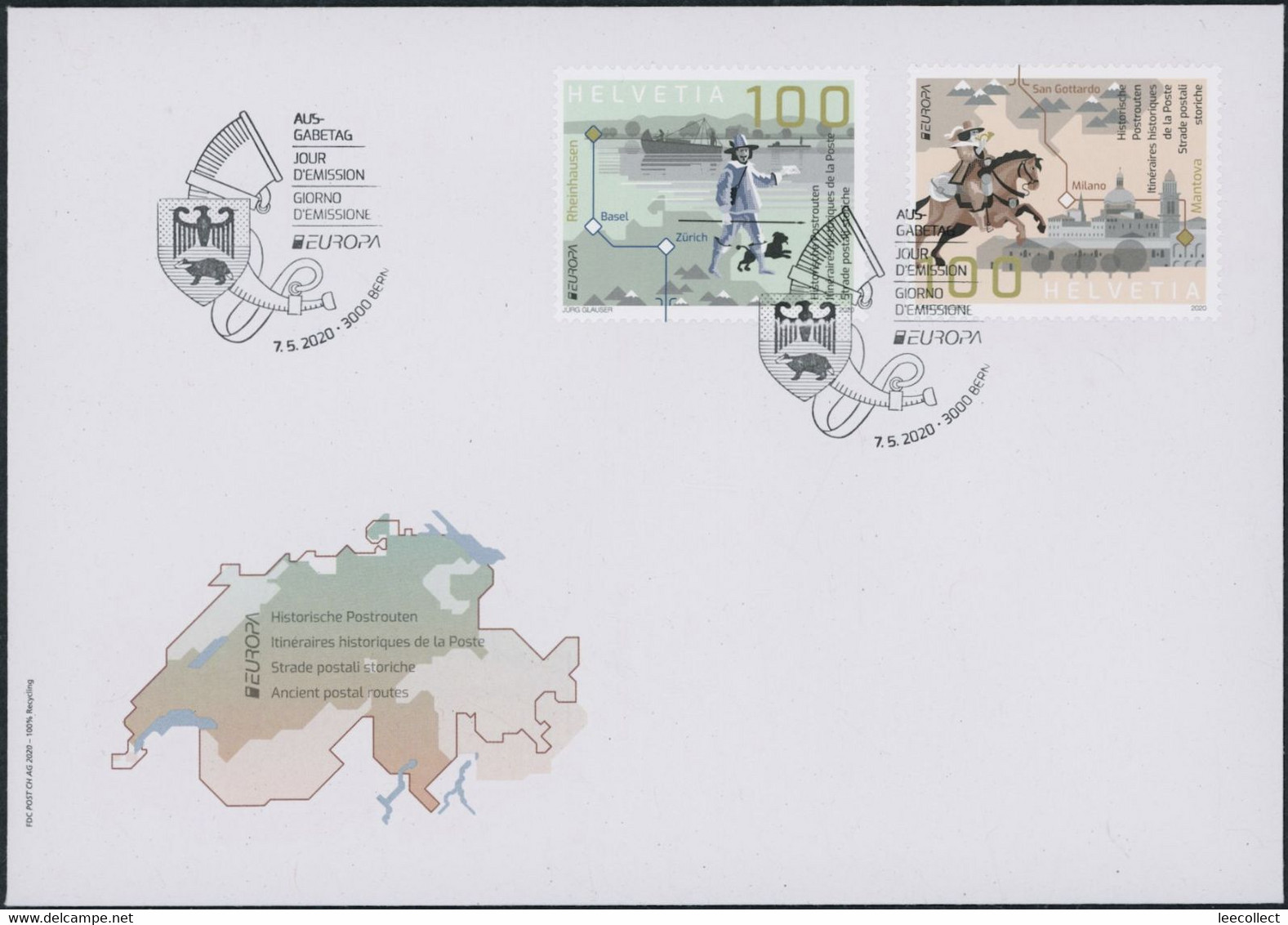 Suisse - 2020 - Europa - Ersttagsbrief FDC ET - Lettres & Documents