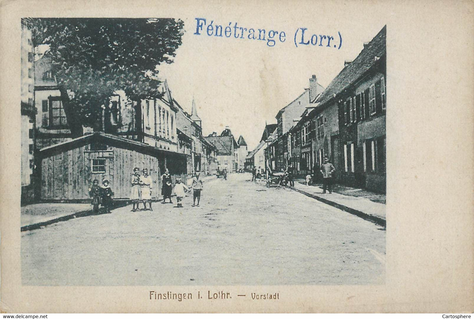 CPA 57 Moselle FINSTINGEN FENETRANGE Vorstadt - Lorraine - Fénétrange