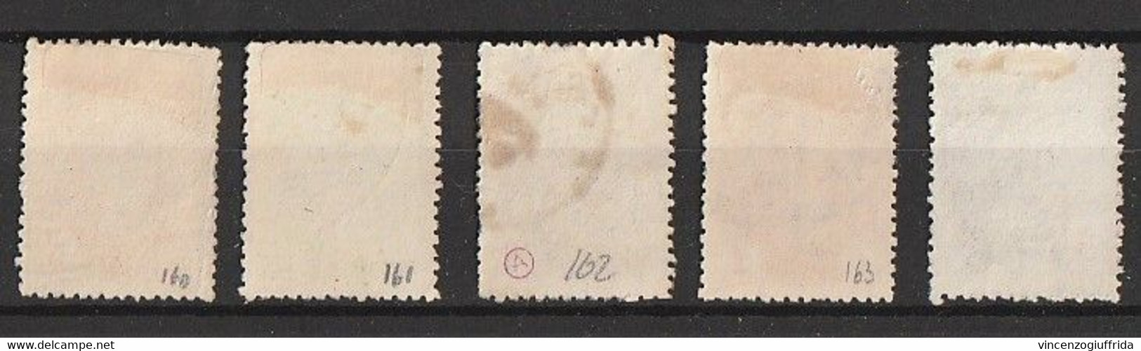 Grecia Regno 1902  Testa Di Mercurio -Catalogo Unificato Serie 5 V. 160/64 Annullati - Used Stamps