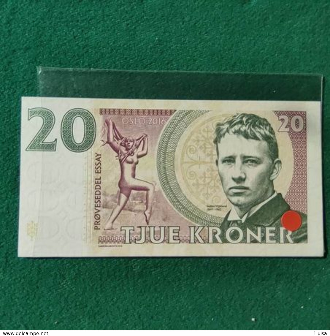 NORVEGIA 20 KRONER 2016 - Norvège