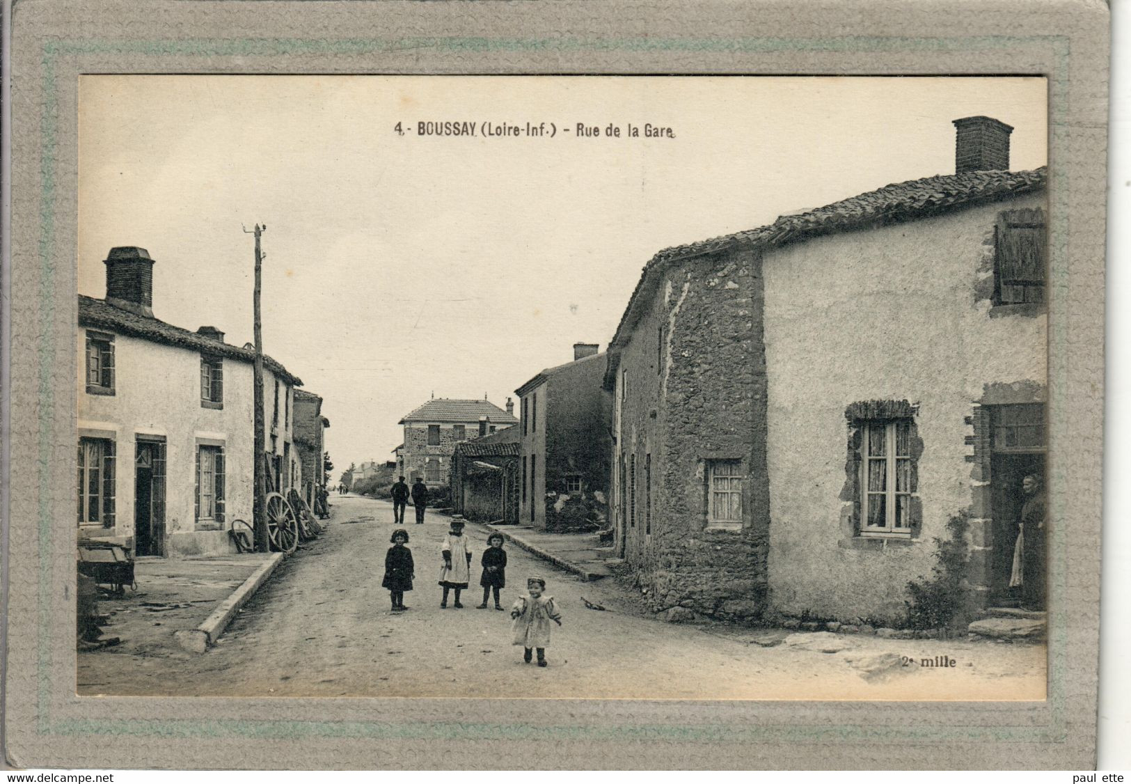 CPA - (44) BOUSSAY - Aspect De La Rue De La Gare Dans Les Années 20 - Boussay