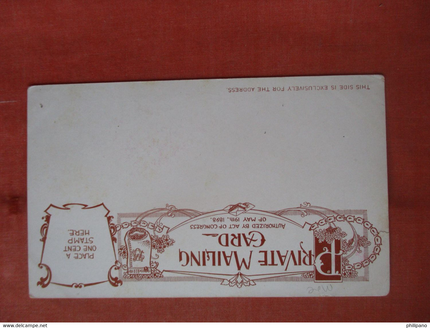 Private Mailing Card.    Entrance Reservation Park.  Hot Springs  Arkansas > Hot Springs     Ref  5332 - Hot Springs