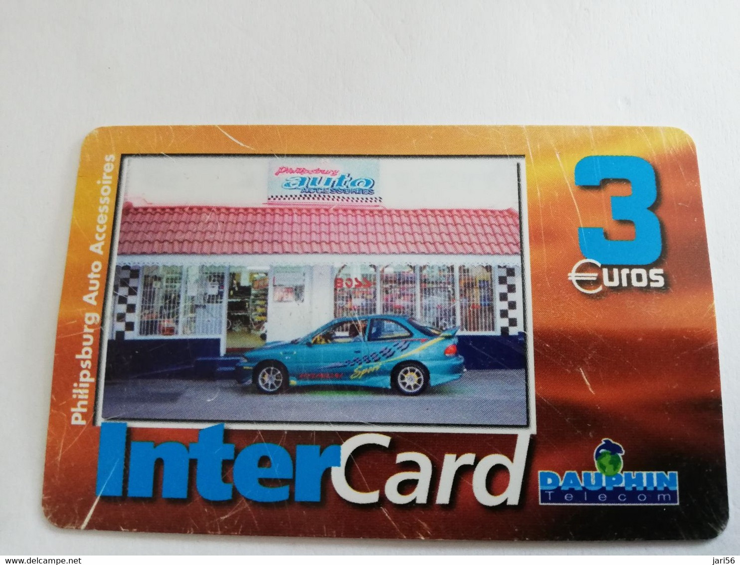 ST MARTIN / INTERCARD  3 EURO    PHILIPSBURG AUTO ACCESSOIRES          NO 112  Fine Used Card    ** 6608 ** - Antillen (Französische)