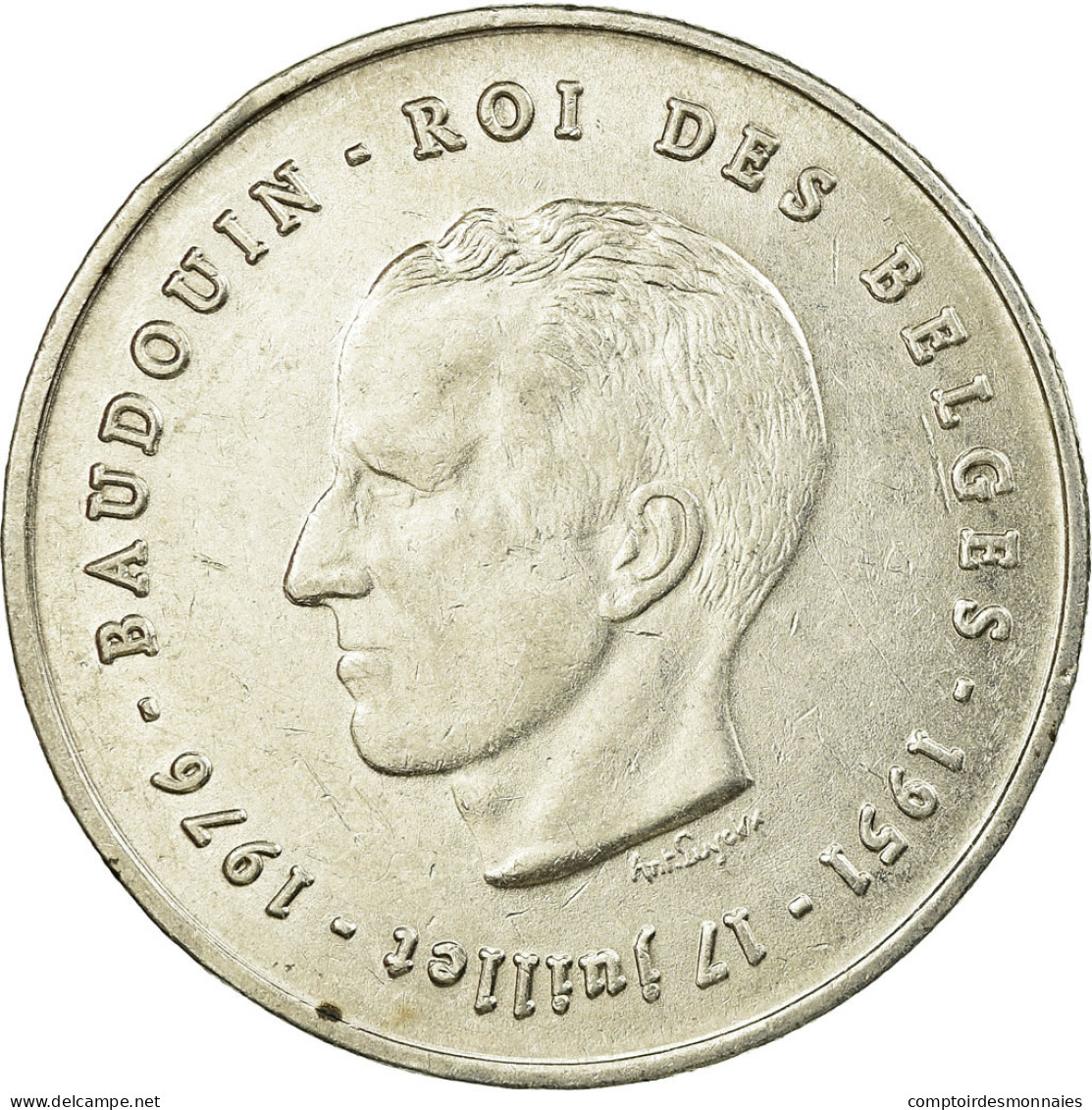 Monnaie, Belgique, 250 Francs, 250 Frank, 1976, Bruxelles, TTB, Argent, KM:157.1 - 250 Francs