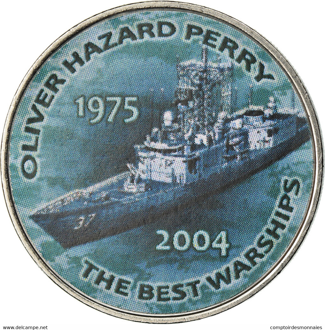Monnaie, Zimbabwe, Shilling, 2017, Warship - Oliver Hazard Perry, SPL, Nickel - Zimbabwe