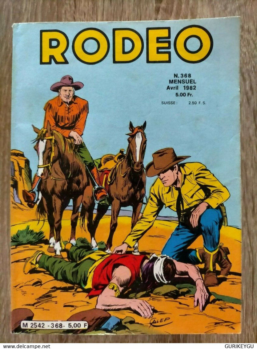 Bd RODEO N° 368  TEX WILLER CARSON 05/04/1982  LUG  BE - Rodeo