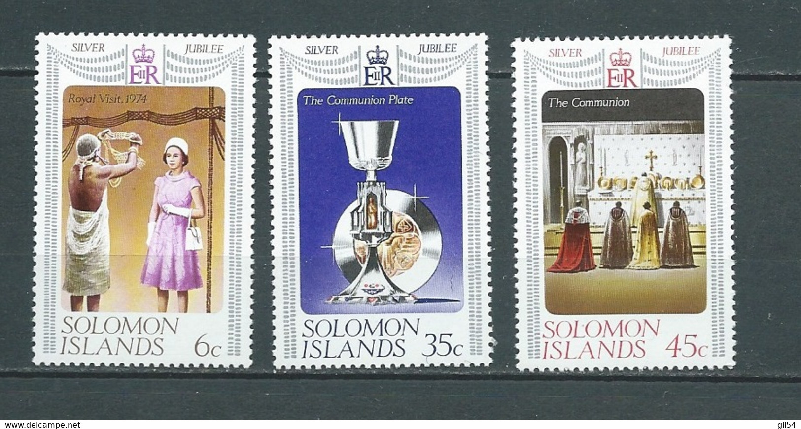 Salomon    Silver  Jubilee 1977 -  Série Yvert N° 325 / 327 ** 3 Valeurs Neuves Sans Charnière   - Bip4003 - British Solomon Islands (...-1978)